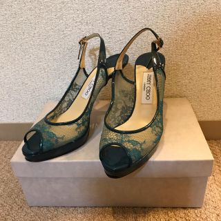 ジミーチュウ(JIMMY CHOO)のジミーチュウ☆人気！レースストラップヒールサンダル(サンダル)