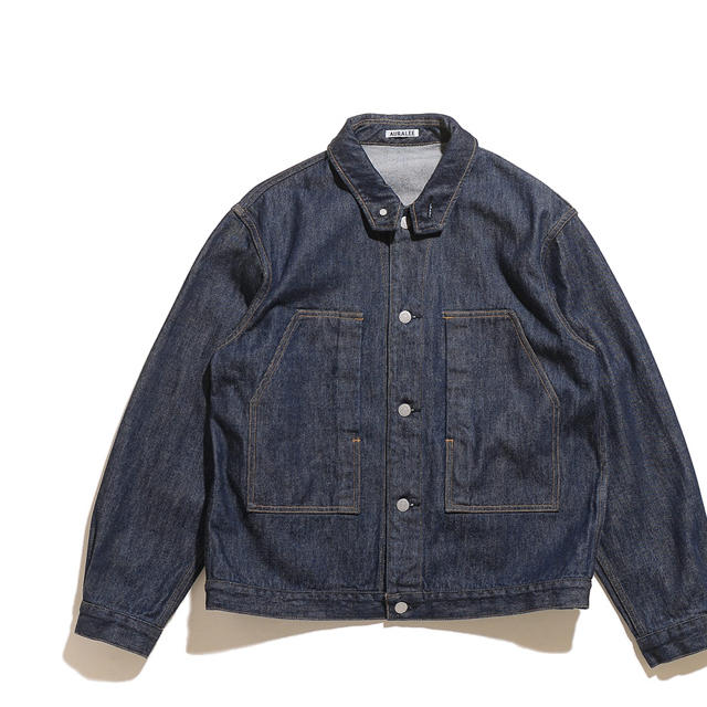 auralee twist denim blouson indigo - Gジャン/デニムジャケット