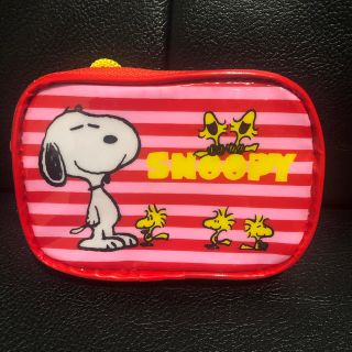 ピーナッツ(PEANUTS)の未使用☆スヌーピー ポシェット　レッド(キャラクターグッズ)