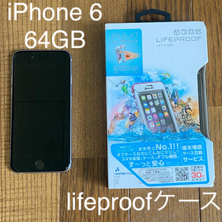 アップル(Apple)のiPhone6 本体 64GB と 新品lifeproofケース(スマートフォン本体)