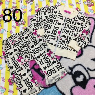 ロニィ(RONI)の新品★訳ありRONIbaby★ロ二ぴょんセットアップ★80(その他)