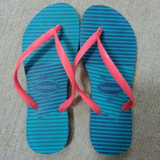 ハワイアナス(havaianas)のハワイアナス havaianas サンダル 35-36 used美品(ビーチサンダル)