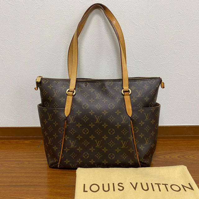 ルイヴィトン トートバッグ トータリー モノグラム 茶 LOUISVUITTON