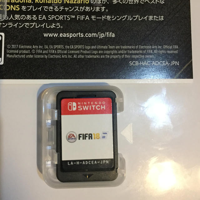 Nintendo Switch(ニンテンドースイッチ)のFIFA 18 Switch エンタメ/ホビーのゲームソフト/ゲーム機本体(家庭用ゲームソフト)の商品写真