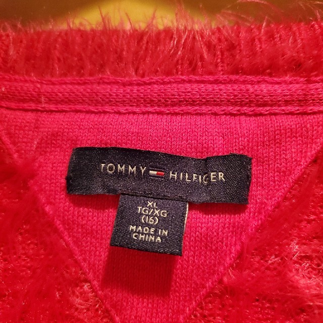 TOMMY HILFIGER(トミーヒルフィガー)のsale！TOMMY HILFIGER　ピンクニット レディースのトップス(ニット/セーター)の商品写真