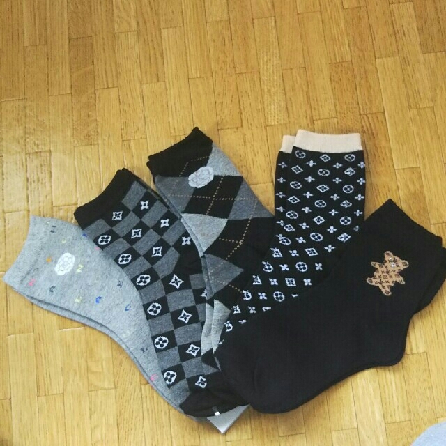 韓国靴下【５足set】 レディースのレッグウェア(ソックス)の商品写真