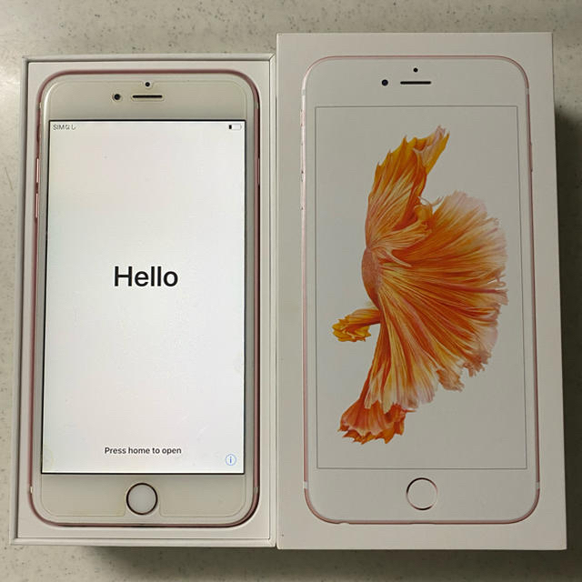 iPhone 6s plus 128GB ローズゴールド SIMフリー 美品 iPhone 6s plus 128GB ローズゴールド SIMフリー 美品
