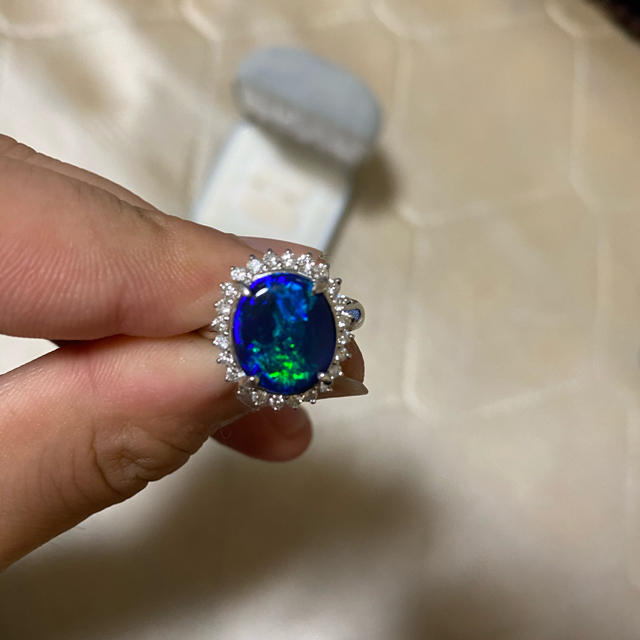 プラチナ900ダイヤモンド付き リング レディースのアクセサリー(リング(指輪))の商品写真
