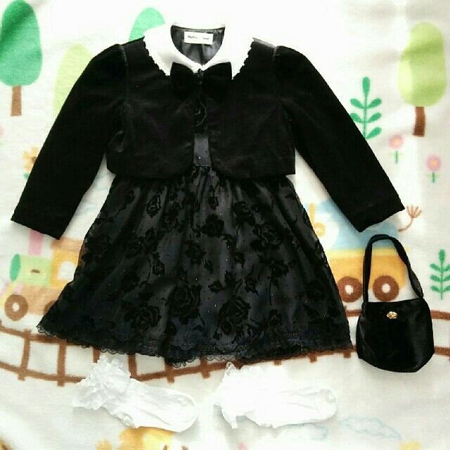 キッズ110cm 入園式、卒園式、入学式 キッズ/ベビー/マタニティのキッズ服女の子用(90cm~)(ドレス/フォーマル)の商品写真