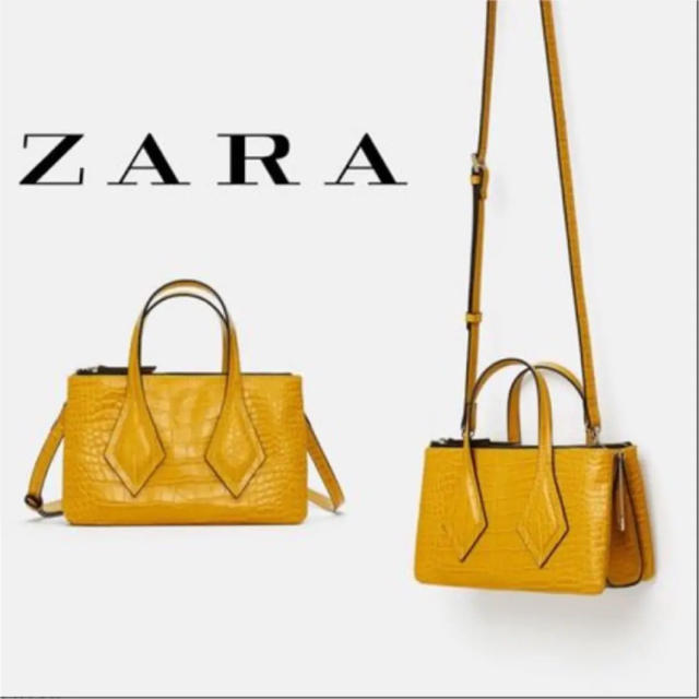 ZARA エングレーブハンドルミニショッパーバッグ ショルダー ミニ バッグ