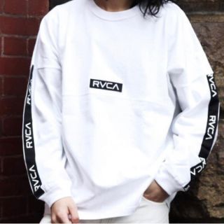 ルーカ(RVCA)の新品 RVCA ルーカ オーバー サイズ ロゴ ライン テープ ロンT L(Tシャツ/カットソー(七分/長袖))