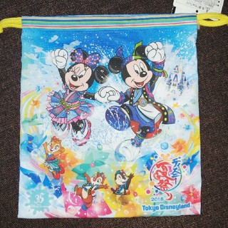 ディズニー(Disney)の新品未使用タグ付き ディズニー夏祭り2018 巾着 (キャラクターグッズ)