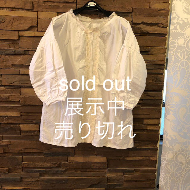 レース付きチュニック sold out