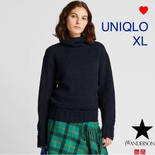 ユニクロ(UNIQLO)のUNIQLO【新品】ローゲージタートルネックセーター(長袖)(ニット/セーター)