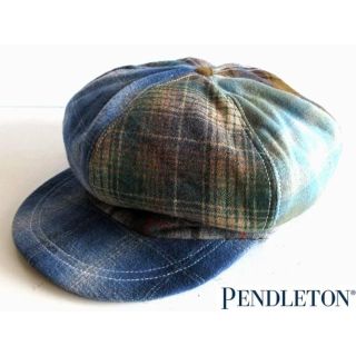 ペンドルトン(PENDLETON)の希少 USA製 70s80sビンテージ ペンドルトン ウールキャスケット L(キャスケット)