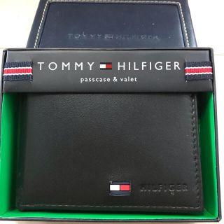 トミーヒルフィガー(TOMMY HILFIGER)のアメリカ正規店購入 新品★Tommy Hilfiger 二つ折 財布 ブラック (折り財布)