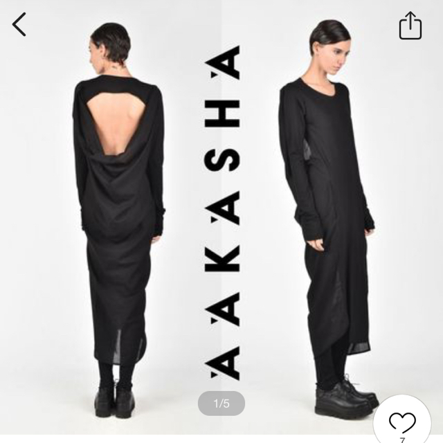 KRIS VAN ASSCHE(クリスヴァンアッシュ)のAakasha バックオープンロングワンピース レディースのワンピース(ロングワンピース/マキシワンピース)の商品写真