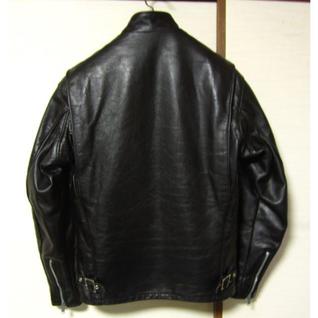 schott(ショット)の極美品 ショット141 シングル ライダース 36 ブラック USAアメリカ メンズのジャケット/アウター(ライダースジャケット)の商品写真