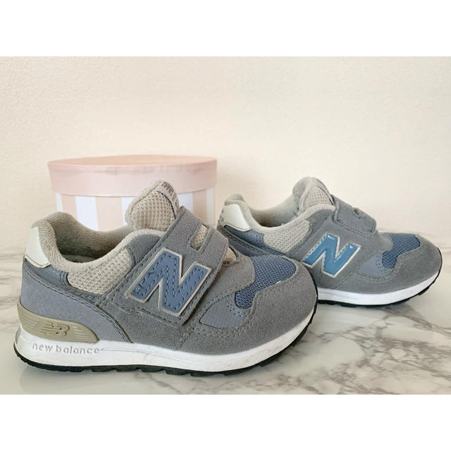 New Balance(ニューバランス)のりら★79様専用‼️【New Balance】ニューバランス　313 グレー キッズ/ベビー/マタニティのキッズ靴/シューズ(15cm~)(スニーカー)の商品写真