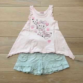 メゾピアノ(mezzo piano)のメゾピアノ  タンクトップ　パンツ　セット　120㎝(Tシャツ/カットソー)