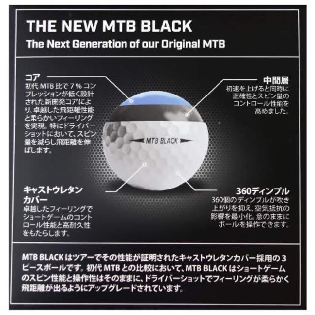 【送料無料】2019 SNELL MTB BLACKボール 1ダース 正規品 白 スポーツ/アウトドアのゴルフ(その他)の商品写真