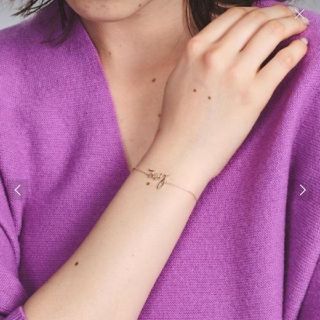 ユナイテッドアローズ(UNITED ARROWS)のみき様 ご専用☆ Love 10Kゴールドブレスレット◇新品・未使用(ブレスレット/バングル)