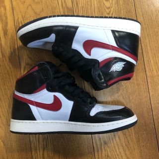 ナイキ(NIKE)の1度着用 Air jordan 1 ジムレッド ジョーダン 25cm(スニーカー)