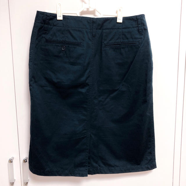 MUJI (無印良品)(ムジルシリョウヒン)の無印良品 ネイビータイトスカート レディースのスカート(ひざ丈スカート)の商品写真