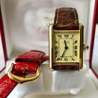 カルティエ(Cartier)のカルティエ/Cartier マストタンク SM レディース 替えベルト付き(腕時計)