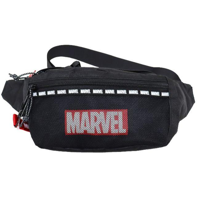 MARVEL(マーベル)のMARVEL マーベル ボディーバッグ ウエストバッグ メッシュ★ブラック新品 メンズのバッグ(ボディーバッグ)の商品写真