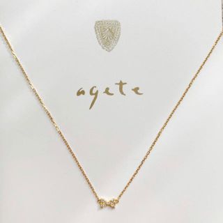アガット リボン ネックレス-