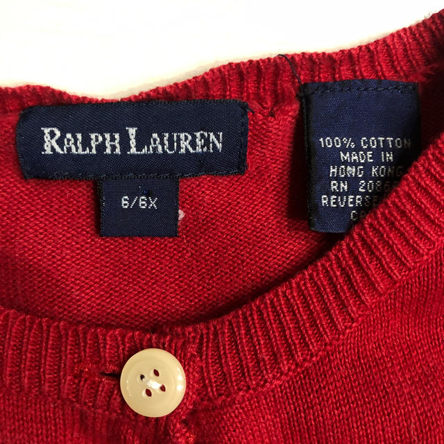 Ralph Lauren(ラルフローレン)のRalph Lauren カーディガン　キッズ キッズ/ベビー/マタニティのキッズ服女の子用(90cm~)(カーディガン)の商品写真