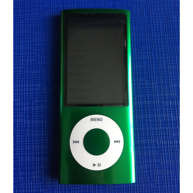 Apple(アップル)のiPod nano 第5世代 8GB グリーン　ジャンク スマホ/家電/カメラのオーディオ機器(ポータブルプレーヤー)の商品写真