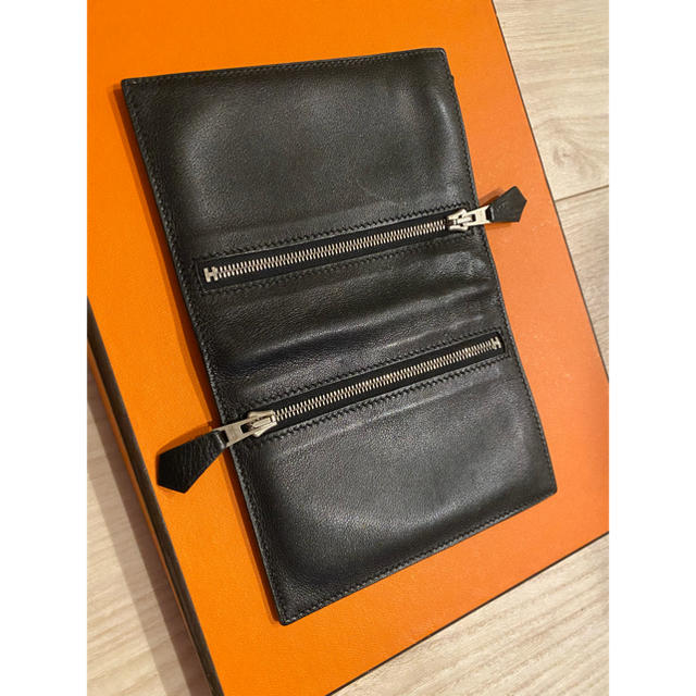 Hermes(エルメス)のエルメス　ジップザップ　黒　ベアン　スフレ　メンズ財布 メンズのファッション小物(長財布)の商品写真