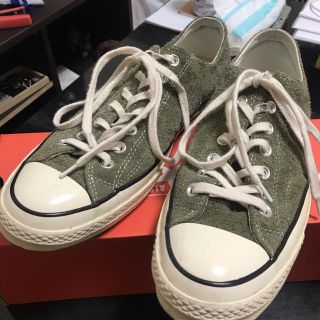 コンバース(CONVERSE)のct70  スエード　グリーン　28cm(スニーカー)