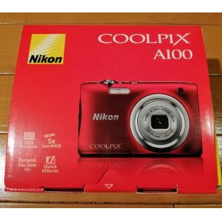 ニコン(Nikon)のにゃんこママ様専用　Nikon A100 予備バッテリー2個付き(コンパクトデジタルカメラ)