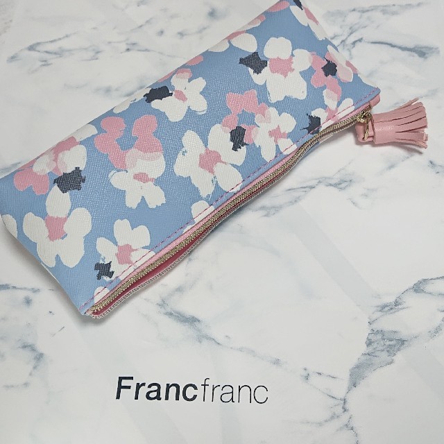 Francfranc(フランフラン)のFrancfranc アドラブル ペンケース 眼鏡ケース ブルー ポーチ レディースのファッション小物(ポーチ)の商品写真