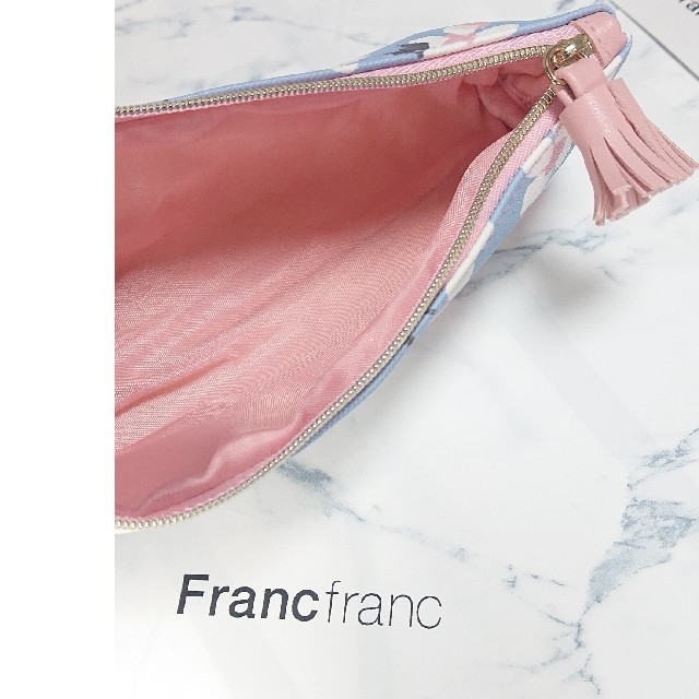 Francfranc(フランフラン)のFrancfranc アドラブル ペンケース 眼鏡ケース ブルー ポーチ レディースのファッション小物(ポーチ)の商品写真