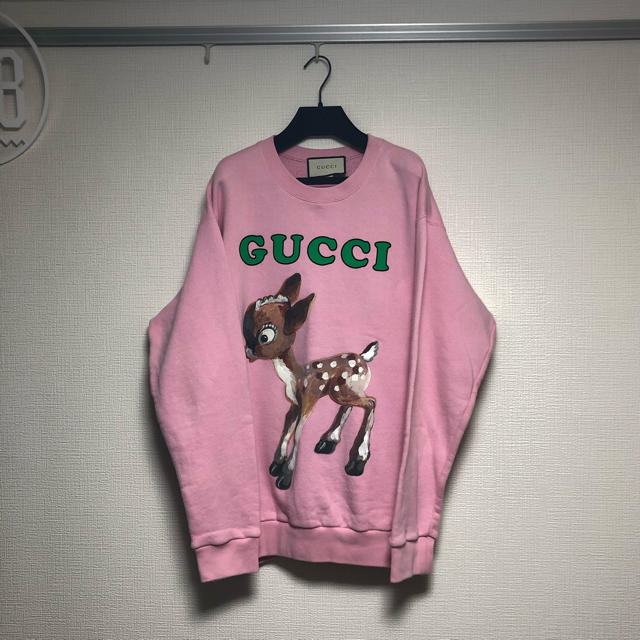 Gucci(グッチ)のGUCCI fawn バンビスウェット☆トレーナー★ディズニー☆フラワーペイント メンズのトップス(スウェット)の商品写真