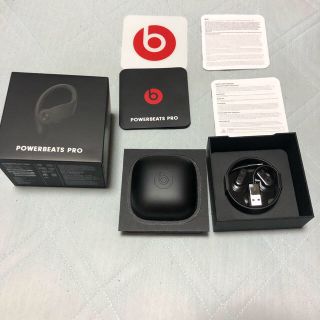 ビーツバイドクタードレ(Beats by Dr Dre)のパワービーツプロ　ブラック　美品　(ヘッドフォン/イヤフォン)