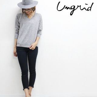 アングリッド(Ungrid)のはるるさま専用☆人気☆アングリッド フレイドヘムストスリパンツ 25 デニム  (デニム/ジーンズ)