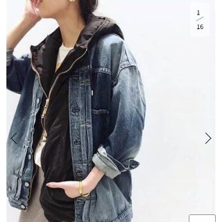 アパルトモンドゥーズィエムクラス(L'Appartement DEUXIEME CLASSE)のSTAMMBAUM OVERSIZE DENIM JACKET 38(Gジャン/デニムジャケット)