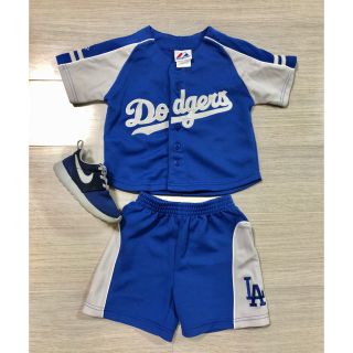 マジェスティック(Majestic)のDodgers 2歳 セットアップ LA losangels majestic(その他)