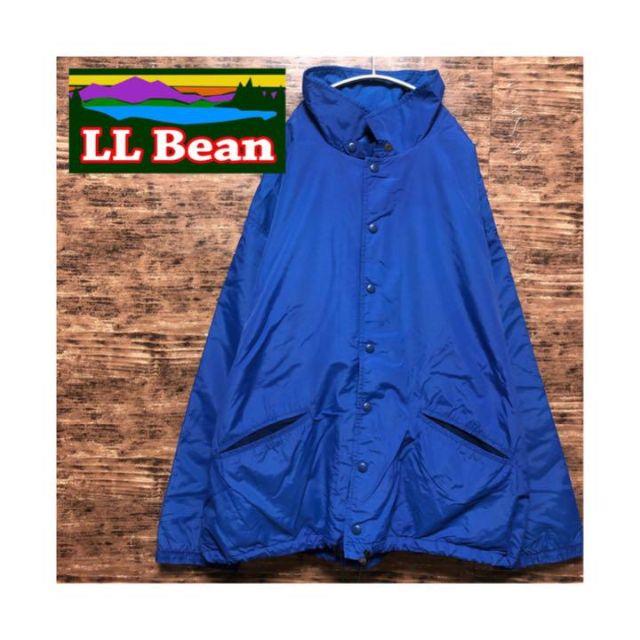 L.L.Bean - LL Bean USA製 80s コーチジャケット ブルー 内フリースの ...