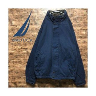 ノーティカ(NAUTICA)の希少 90s Nautica ノーティカ 本革 レザー パデット ジャケットXL(ブルゾン)