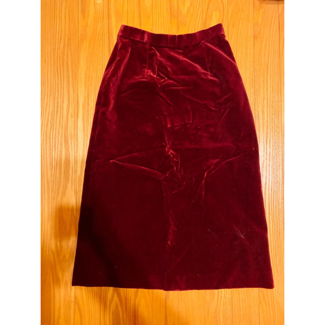 vintage ベロアスカート レディースのスカート(ひざ丈スカート)の商品写真