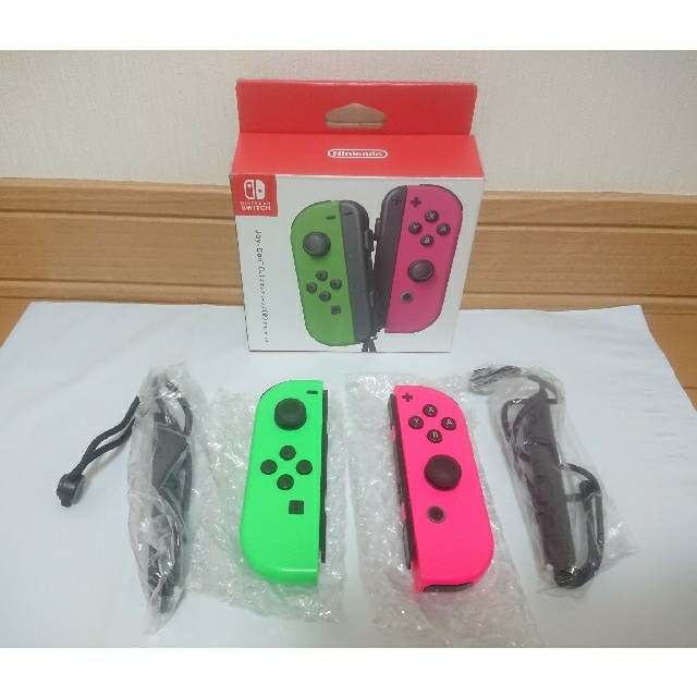 Nintendo Switch(ニンテンドースイッチ)のジョイコン L R ネオン グリーン ピンク ニンテンドースイッチ エンタメ/ホビーのゲームソフト/ゲーム機本体(その他)の商品写真