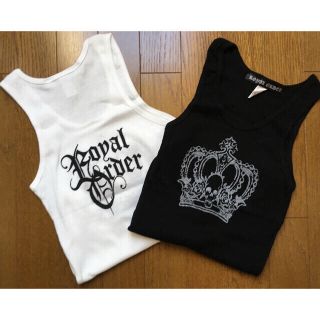 ロイヤルオーダー(ROYALORDER)の新品ROYAL ORDER  タンクトップ 白 黒2枚セット (タンクトップ)