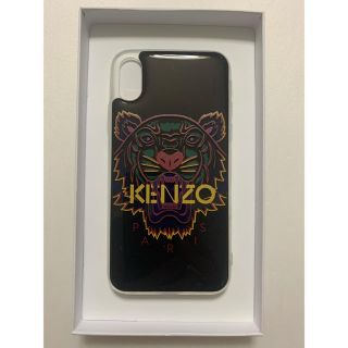 ケンゾー(KENZO)のKenzo ブラック 3D タイガー ロゴ iPhone X/XS ケース (iPhoneケース)