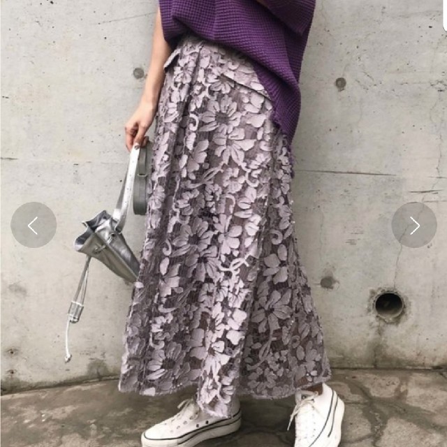 Ameri VINTAGE(アメリヴィンテージ)のAmeri VINTAGE ANTHESIS LACE SKIRT レディースのスカート(ロングスカート)の商品写真